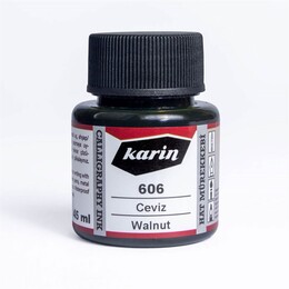 Karin Hat Mürekkebi 45 ml. 606 Ceviz - 1