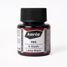 Karin Hat Mürekkebi 45 ml. 701 İs Siyahı - 1