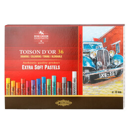 Koh-i Noor Toison D'or Extra Soft Pastel Boya Seti (Kalın) 36 Renk - 1