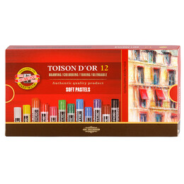 Koh-i Noor Toison D'or Soft Pastel Boya Seti 12 Renk - 1