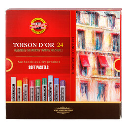 Koh-i Noor Toison D'or Soft Pastel Boya Seti 24 Renk - 1