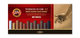 Koh-i Noor Toison D'or Soft Pastel Boya Seti KAHVERENGİ TONLAR 12 Renk - 1