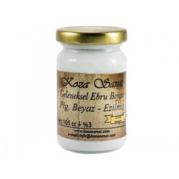 Koza Geleneksel Ezilmiş Ebru Boyası 105 cc. Pigment Beyaz - 1