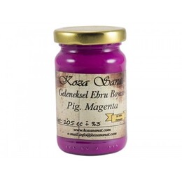 Koza Geleneksel Ezilmiş Ebru Boyası 105 cc. Pigment Magenta - 1