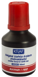 Kraf Beyaz Tahta Kalemi Mürekkebi 30 ml. KIRMIZI - 1