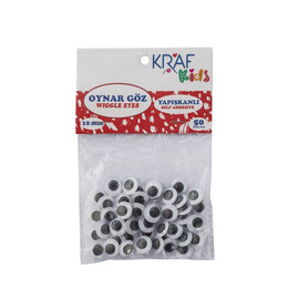 Kraf Kids Oynar Göz 10 mm 50'li Paket - 1