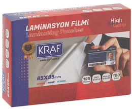 Kraf Laminasyon Filmi 65x95 mm 125 Micron 100'lü - 1