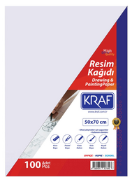 Kraf Resim Kağıdı 50x70 cm. 100'lü Paket - 1