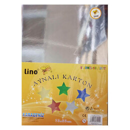 Lino Aynalı Karton 23x33 Cm.5 Renk 10'Lu (2708J) - 1