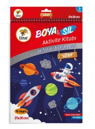 Lino Boya & Sil Aktivite Boyama Kitabı A4 Uzay - 1