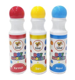 Lino Dot Markers Yıkanabilir Keçeli Boya Kalemi 3 Renk - 2