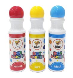 Lino Dot Markers Yıkanabilir Keçeli Boya Kalemi 3 Renk - 2