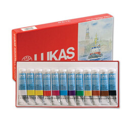 Lukas Aquarell Studio Tüp Sulu Boya Seti 12 Renk x 12 ml. - 1