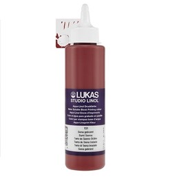 Lukas Studio Su Bazlı Linol Baskı Boyası 250 ml. Burnt Sienna - 1