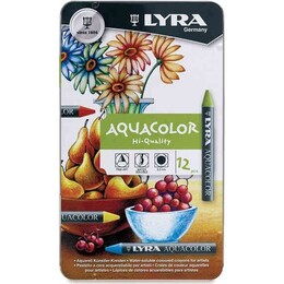 Lyra Aquacolor Sulandırılabilir Pastel Boya Seti 12 Renk - 1