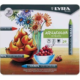 Lyra Aquacolor Sulandırılabilir Pastel Boya Seti 24 Renk - 1