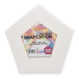 Magic Art Shapedition Beşgen Tuval 10 cm. - 1