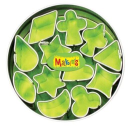 Makin's Clay Polimer Kil Kesme Kalıbı Seti Geometrik 12 Desen - 1