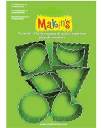 Makin's Clay Polimer Kil Kesme Kalıbı Seti Şekiller 9 Desen - 1