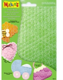 Makin's Clay Texture Sheets Polimer Kil Doku Kalıbı 4'lü Set C - 1