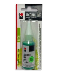 Marabu Alcohol Ink Alkol Bazlı Mürekkep 20 ml. Neon Green - 1