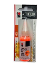 Marabu Alcohol Ink Alkol Bazlı Mürekkep 20 ml. Neon Orange - 1