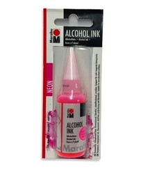 Marabu Alcohol Ink Alkol Bazlı Mürekkep 20 ml. Neon Pink - 1