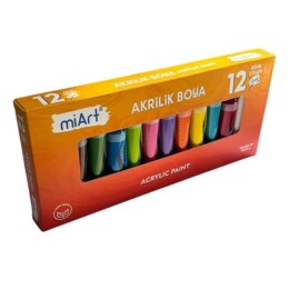 Miart Akrilik Boya Seti 15 ml. x 12 Renk Tüp (EN71-3) - 1