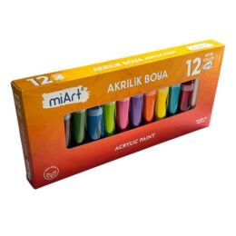 Miart Akrilik Boya Seti 15 ml. x 12 Renk Tüp (EN71-3) - 1