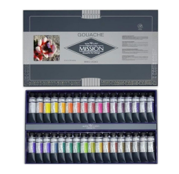 Mijello Mission Titanium Class Pigment Tüp Guaj Boya Seti 15 ml. x 34 Renk - 1