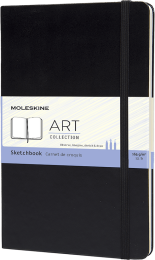 Moleskine Art Sketchbook Sert Kapak Eskiz Çizim Defteri 13x21 cm. 165 gr. 80 Sayfa Siyah - 1