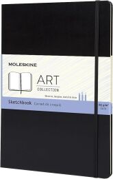 Moleskine Art Sketchbook Sert Kapak Eskiz Çizim Defteri 21x29 cm. 165 gr. 80 Sayfa Siyah - 1