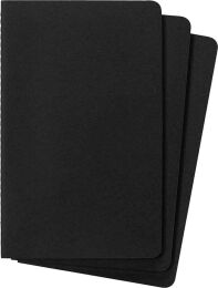 Moleskine Chaier 3'lü Günlük Defter Çizgisiz L Boy 13x21 cm. 80 Sayfa Siyah - 3