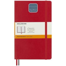 Moleskine LG Yumuşak Kapak Çizgili Defter L Boy 13x21 cm. 400 Sayfa Scarlet Kırmızı - 1