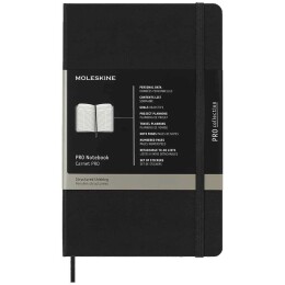 Moleskine Pro Notebook Sert Kapak Defter L Boy 13x21 cm. 240 Sayfa Siyah - 1