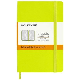 Moleskine Sert Kapak Çizgili Defter Cep Boy 9x14 cm. 192 Sayfa Limon Yeşili - 1