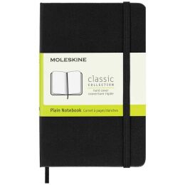 Moleskine Sert Kapak Çizgisiz Defter Cep Boy 9x14 cm. 192 Sayfa Siyah - 1