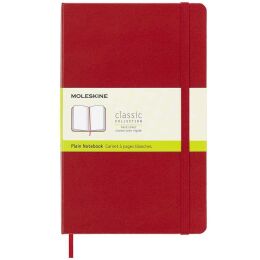 Moleskine Sert Kapak Çizgisiz Defter L Boy 13x21 cm. 240 Sayfa Scarlet Kırmızı - 1