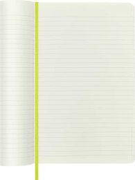 Moleskine Yumuşak Kapak Çizgili Defter L Boy 13x21 cm. 192 Sayfa Limon Yeşili - 4