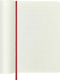 Moleskine Yumuşak Kapak Çizgili Defter L Boy 13x21 cm. 192 Sayfa Scarlet Kırmızı - 4