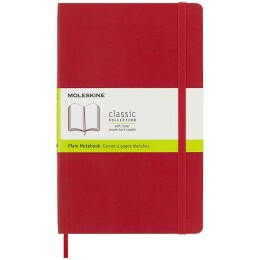 Moleskine Yumuşak Kapak Çizgisiz Defter L Boy 13x21 cm. 192 Sayfa Scarlet Kırmızı - 1