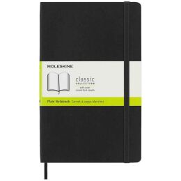 Moleskine Yumuşak Kapak Çizgisiz Defter L Boy 13x21 cm. 192 Sayfa Siyah - 1