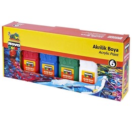 Nova Color Akrilik Boya Seti 6 Renk x 100 gr. - 1