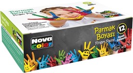 Nova Color Parmak Boyası 12 Renk x 25 ml. - 1