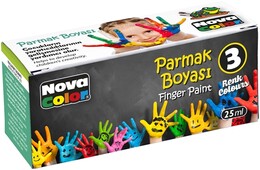 Nova Color Parmak Boyası 3 Renk x 25 ml. - 1