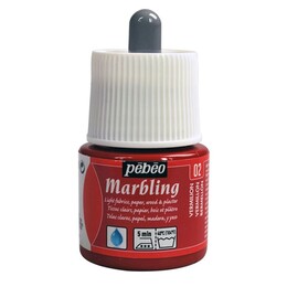 Pebeo Marbling Ebru Boyası 45 ml. 02 Vermilion - 1