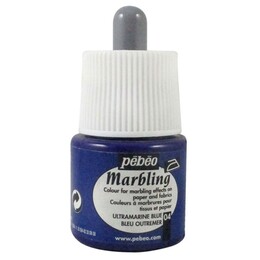 Pebeo Marbling Ebru Boyası 45 ml. 04 Ultramarine Blue - 1