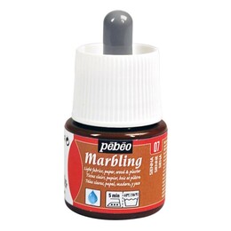 Pebeo Marbling Ebru Boyası 45 ml. 07 Sienna - 1