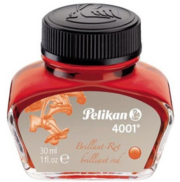 Pelikan 4001 Dolma Kalem Mürekkebi 30 ml. KIRMIZI - 1