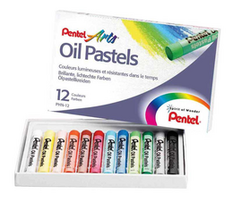 Pentel Arts Oil Pastels Yağlı Pastel Boya Seti 12 Renk - 1